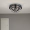 Nuvo Lincoln 2-Light Large Flush Mount, E26 60W, Matte Black, Clear Seeded 60/7672 - alternate 4